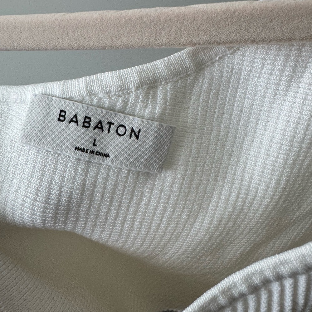 Babaton Ivory Ribbed Knit Top - Picture 3 of 3